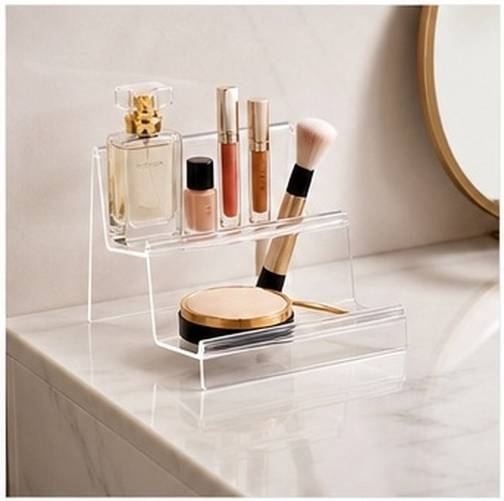 Clear Acrylic Book Stand Holder - حامل محافظ أكريليك شفاف متعدد المستويات