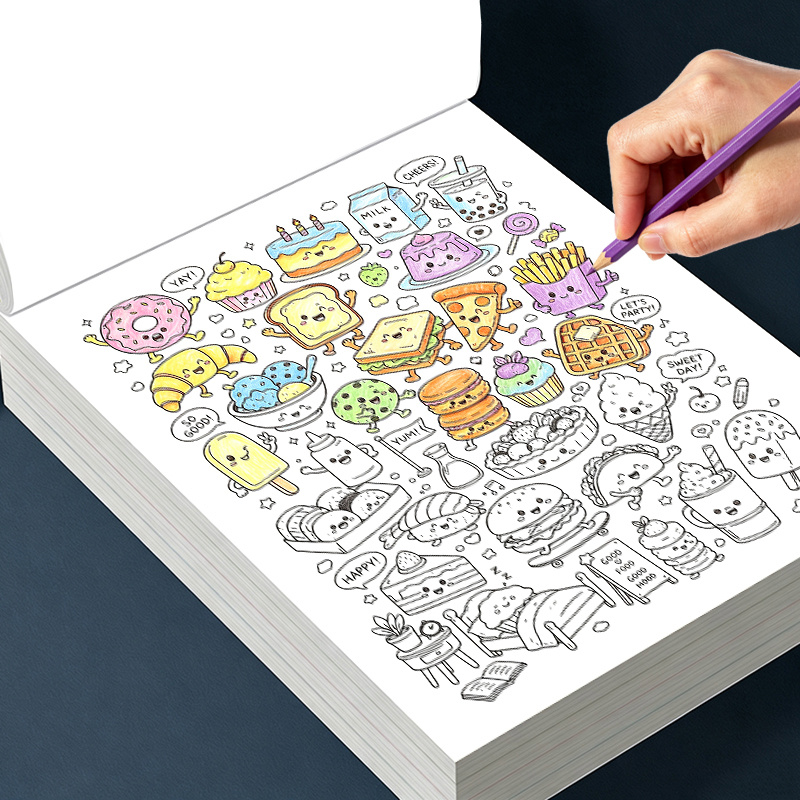 Adult Coloring Book Stress Relief - كتاب تلوين للبالغين يحتوي على 16