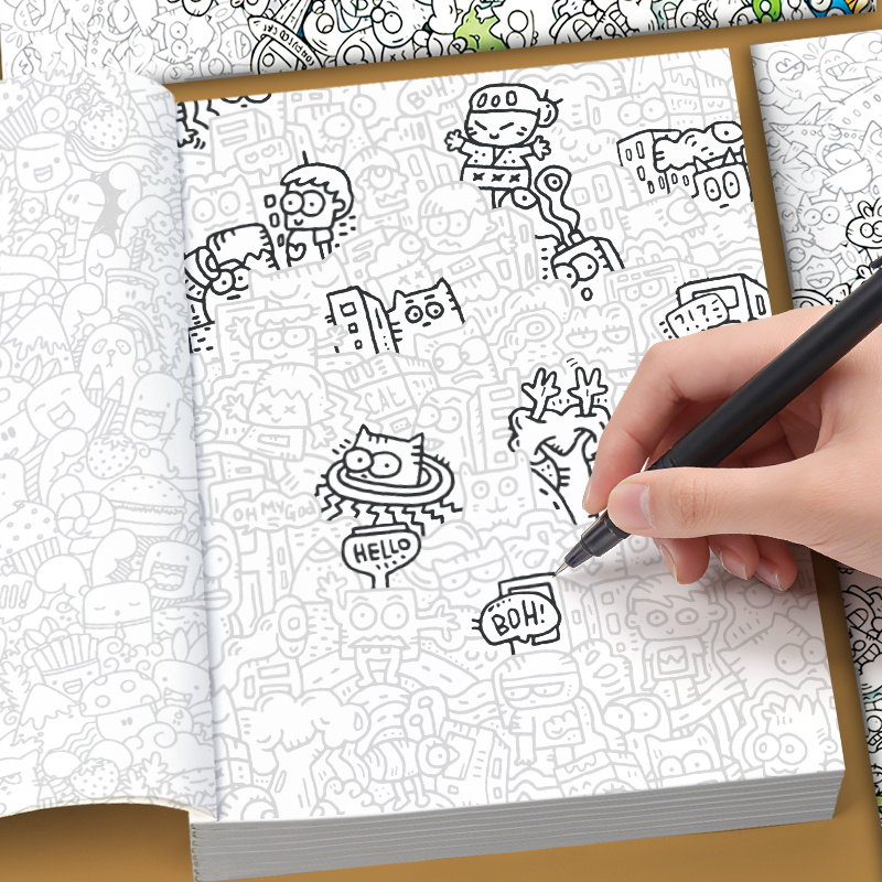 كتاب تلوين لرسم الرسومات المضح - مراجعة Adult Coloring Book Stress Relief وسعره