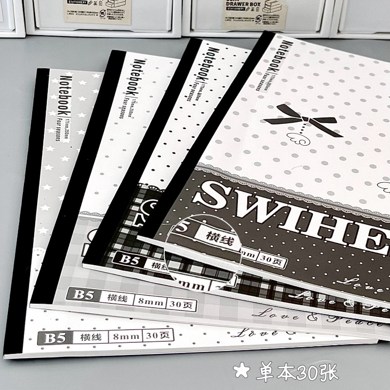 4 عبوات من دفاتر B5 البلاستيكي - مراجعة Blank Sheet Music Notebook وسعره