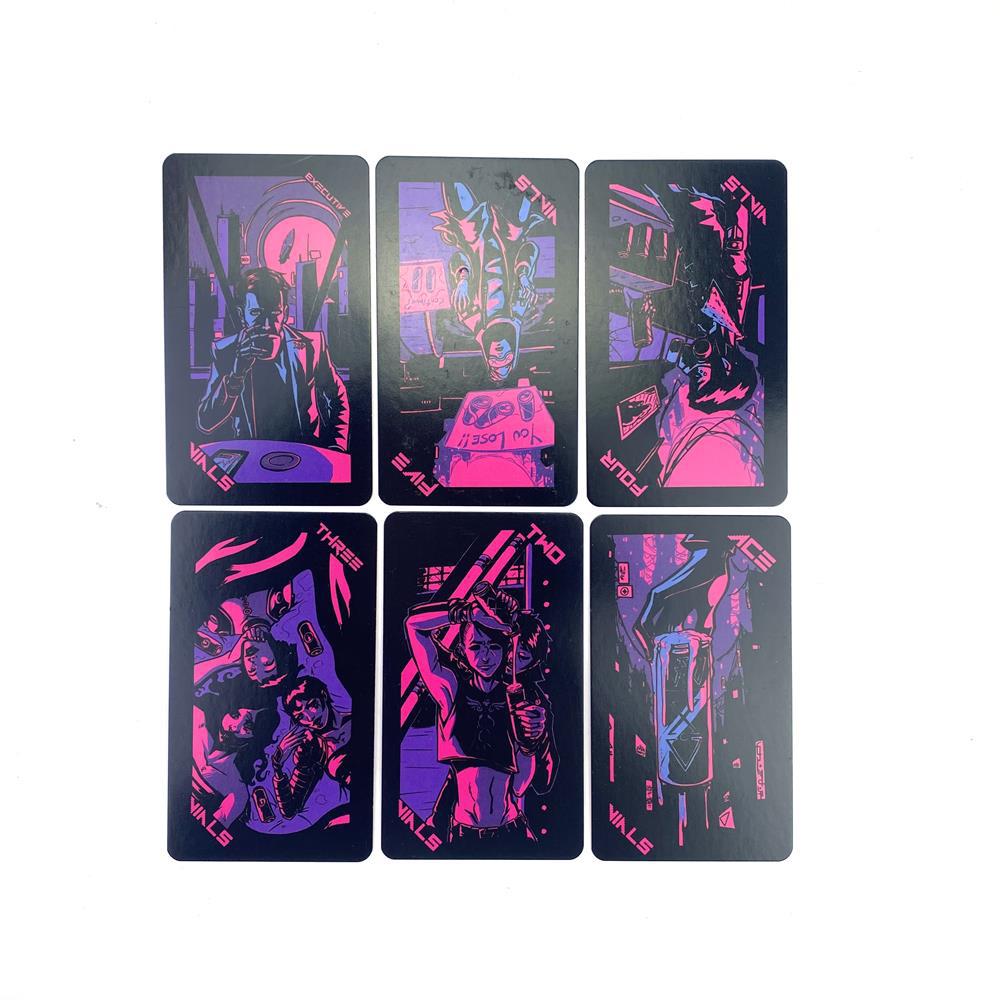 بطاقات تاروت نيون مون ذات حواف - مراجعة Tarot Deck With Guidebook وسعره