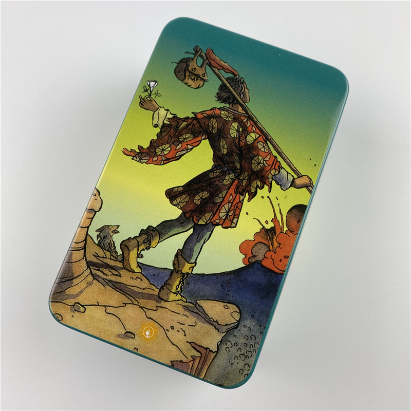 صندوق معدني إصدار مذهب لبطاقات - مراجعة Tarot Deck With Guidebook وسعره