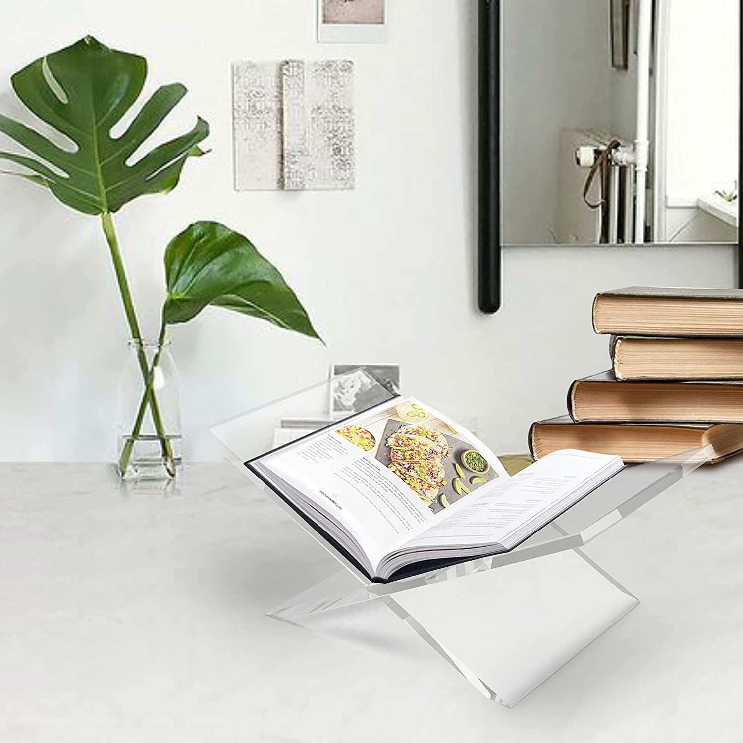 حامل عرض كتب ومجلات شفاف من ال - مراجعة Clear Acrylic Book Stand Holder وسعره