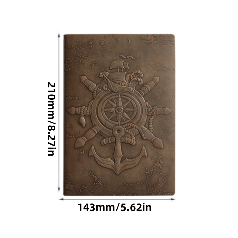 دفتر ملاحظات A5 بتصميم كلاسيكي - مراجعة Vintage Leather Journal Notebook وسعره