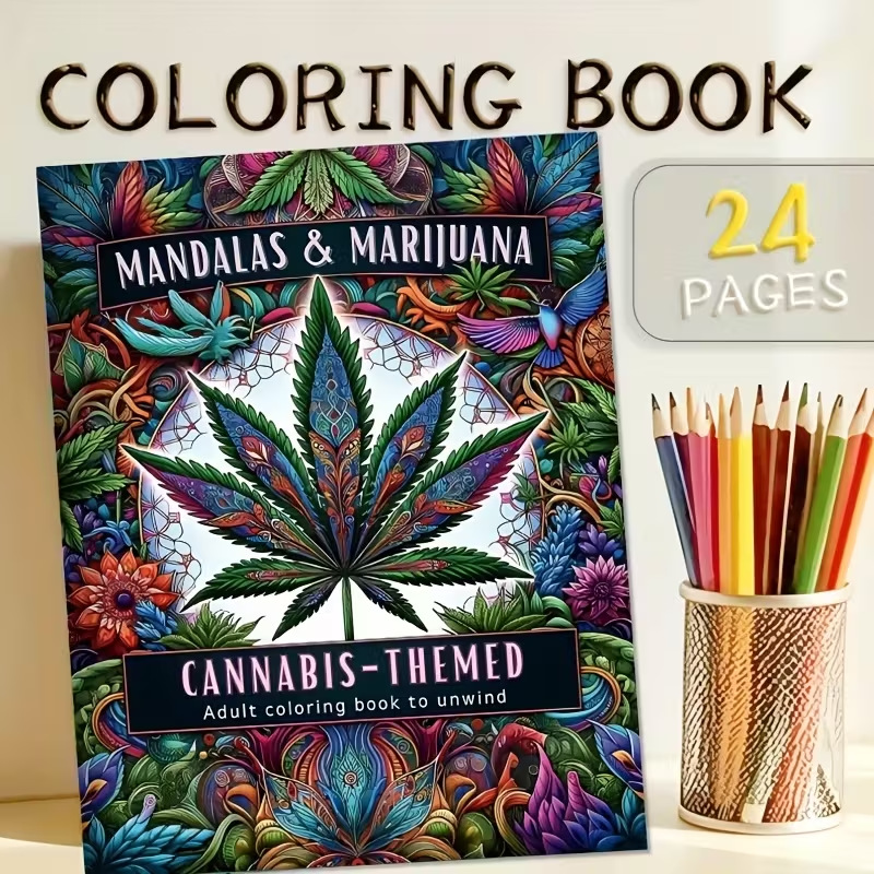 24 صفحة على طراز ماندالا، كتاب - مراجعة Adult Coloring Book Stress Relief وسعره